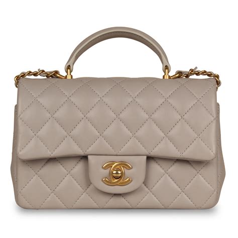 chanel lap bag mini|chanel mini flap bag with top handle.